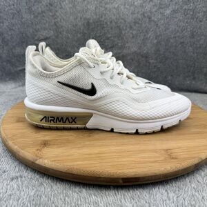 Nike Air Max Shoes Womens Size 5 White Black BQ8824-100 Mesh Running Sneakers
